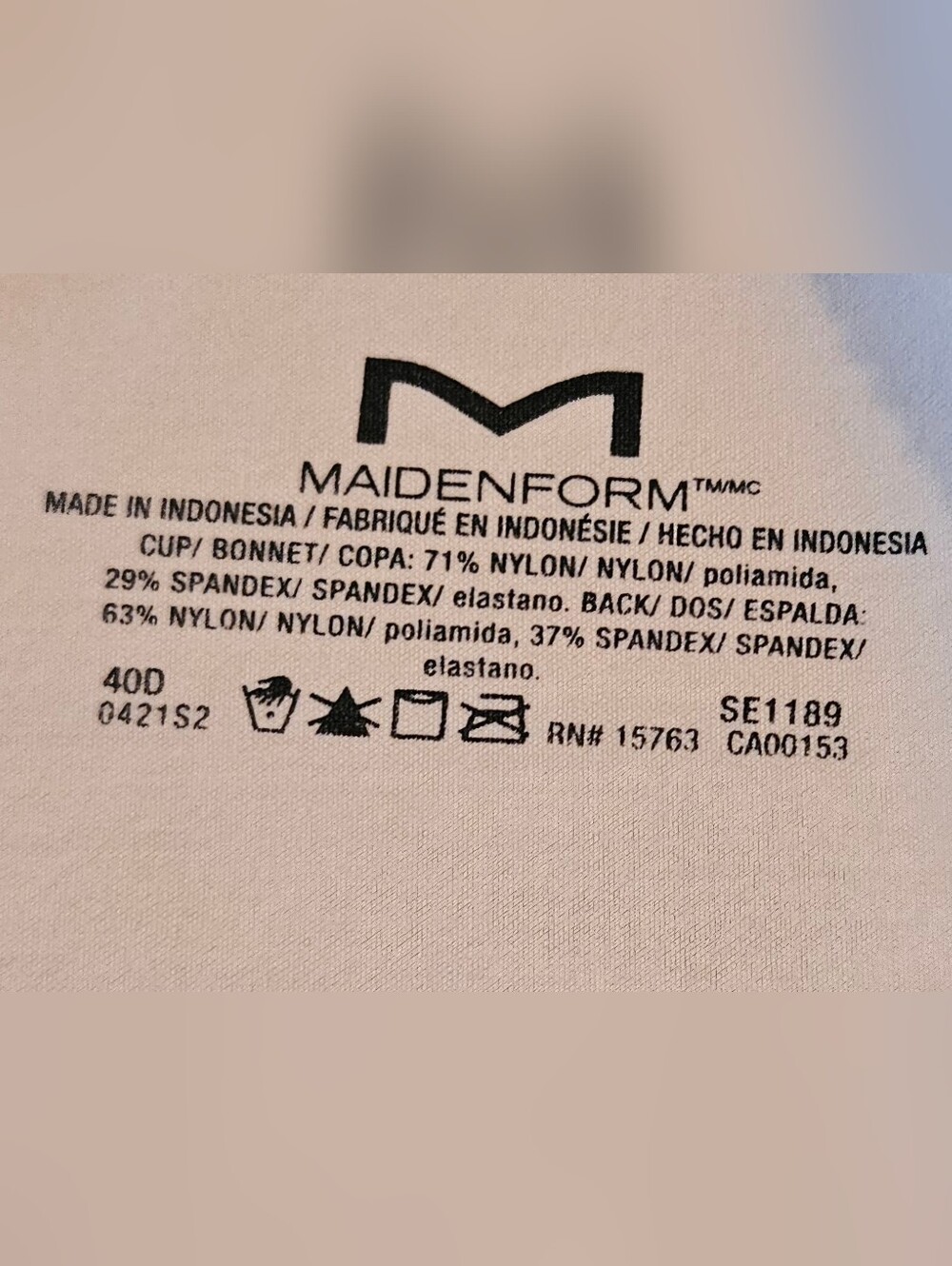 Maidenform Self Expressions Women's Wireless Push-Up T-Shirt Bra Beige - Sz 40D - Picture 4 of 4